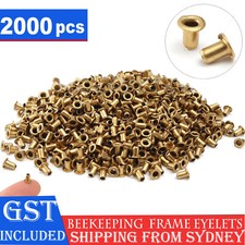 2000Pcs Beekeeper Beekeeping Beehive Bee Hive Brass Frame Eyelets Equipment Tool