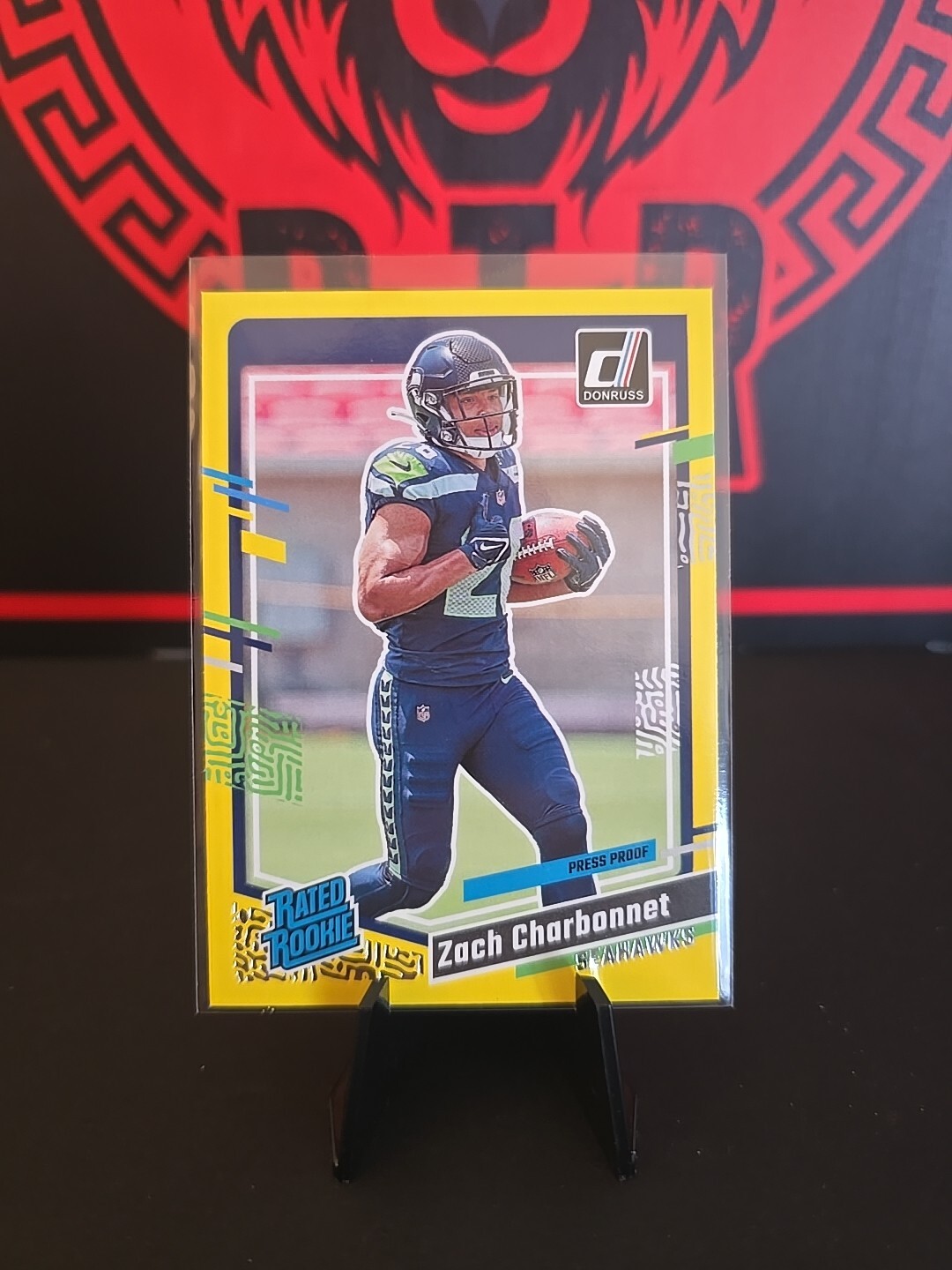 2023 Donruss Press Proof Yellow #392 Zach Charbonnet RR