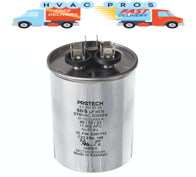Rheem Ruud Protech Capacitor 50+5 uf 370vac 432513325 eBay