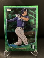 Elliot Johnson 2013 Topps #177 Emerald Foil Parallel Tampa Bay Rays