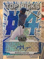 MARCELO MAYER🏆Leaf Metal Draft 📈 Top Picks Blue MOJO Auto #/10 🔥 GRADE READY