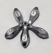 83 ,3 OZ HANDMADE LEAD BANK SINKERS From A Do -It - Mold