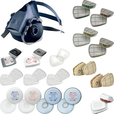 3M Halbmaske 7500 Atemschutzmaske Atemschutz Gasmaske Lackiermaske Staubmaske - Bild 1 von 2