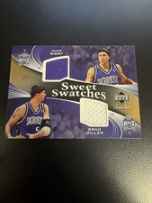 2006 Upper Deck Sweet Shot Sweet Swatches Mike Bibby Brad Miller /25 Kings