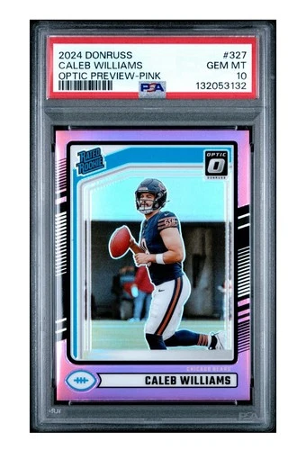 2024 Panini Donruss Rated Rookie Caleb Williams #327 Pink (RC) Rookie PSA 10