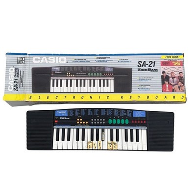 Casio SA-21 Electric Synth Keyboard Portable 100 Sound Tone Bank