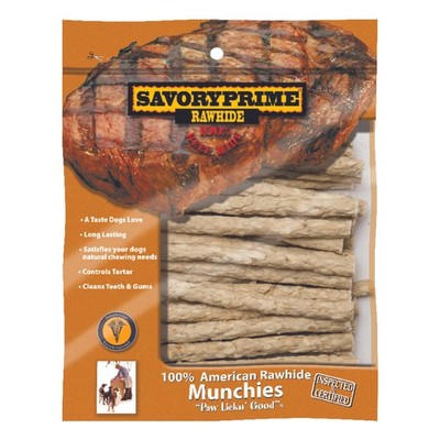 Savory Prime 900 Natural Munchies Rawhide Bone 5 L in. for Adult All Size Dogs