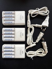 SANYO Ni-MH/Ni-Cd Quick Chargers 3  Eneloop AA Rechargeable Batteries 12 