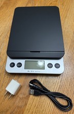 THINKSCALE Shipping Scale, 86lb Postal Scale with Hold and Tear Black