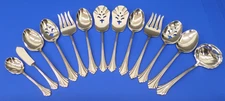 13 - Oneida Deluxe REMBRANDT Glossy Stainless Flatware HOSTESS / SERVING PIECES