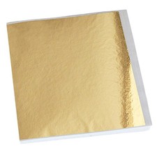 Lot de 100 feuilles d'or pour moulage de résine, dorure, artisanat,