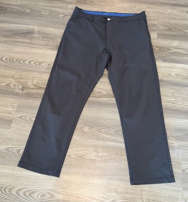 Twillory Tailored Fit Performance Gray Technical Chino Golf Pant Men s 38 X 30