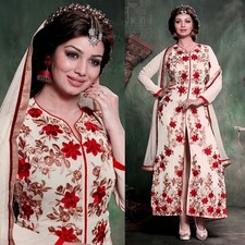 PLALMOND GRGT PARSI EMB INDIAN PAKISTANI READYMADE LADIES SALWAR KAMEEZ SUIT SNJ