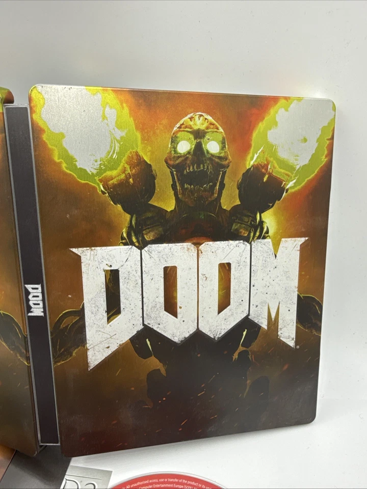 Sony Playstation 4 DOOM Game Steelbook Edition  FREE TRACKED PADDED POST RARE - Image 2 of 4