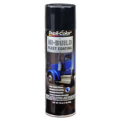 Dupli-Color Hi-Build Fleet Coating Gloss Black 16 Oz. Aerosol Lot of 6