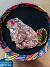 Erstwilder Busy Beaver Brooch - NWT - ships from USA