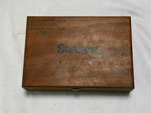 Starrett #384  1/8, 3/16, 1/4, 3/8 A, C, E, G Steel Parallel Set w/ Wooden Case