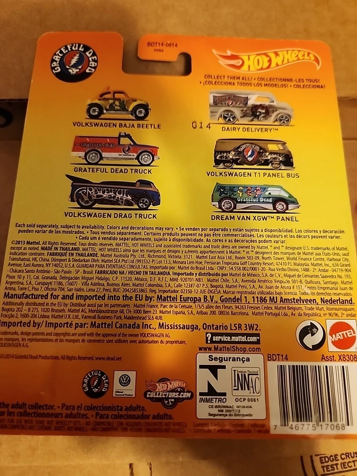 Camión de arrastre Volkswagen Good Ol' Grateful Dead 2014 Hot Wheels Foto 4 de 4