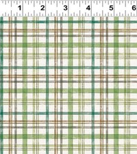 Clothworks Hummingbird Days by Katie Pertiet Y4729 55 Multi Plaid Cotton
