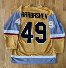 NEW Ivan Barbashev #49 Vegas Golden Knights Custom Jersey Size XL Stitched Gold