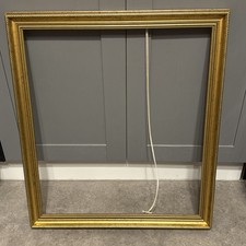 VTG Ornate Chunky Ornate Gold Resin Picture Frame 26”x23” or 23”x26” Canvas 