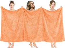 American Soft Linen Luxury 6 Piece Towel Set, 2 Bath Towels 2 Hand Towel 2