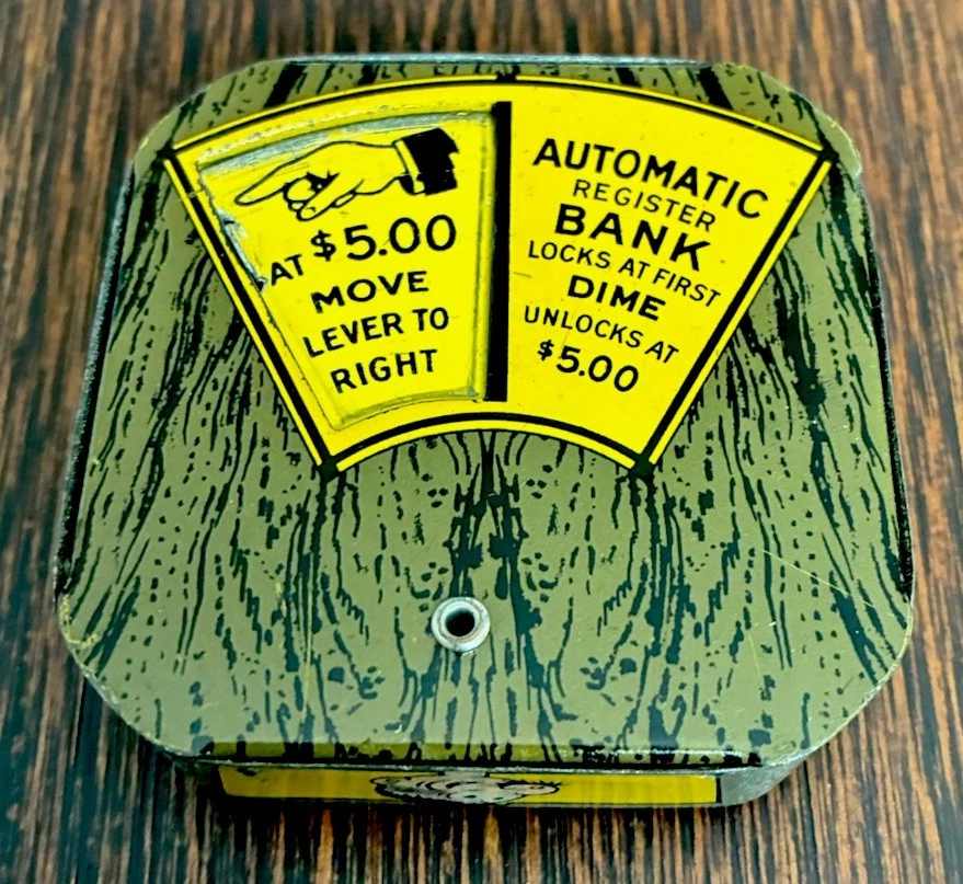 1929 Very Rare Popeye Dime Register Bank/Popeye the Sailor Man Vintage Toy - Imagem 2 de 4