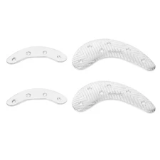 2 Pairs Iron Shoe Sole Heel Plate Repair Pads Boot Tap Replacement