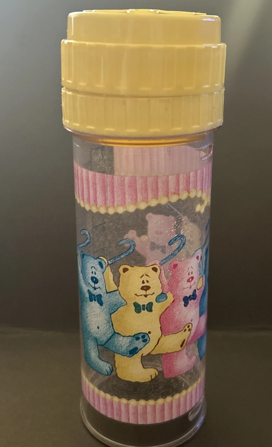 PLAYTEX Original Decorated NURSER Drop Ins Bottle Bears Yellow Cap 1988 Vintage
Opens in a new windo