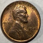 1940 P Lincoln Wheat Cent AU/BU RB - #975