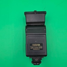 Vintage Sunpak Auto Zoom 933 Dedicated Universal Shoe Mount Camera Flash