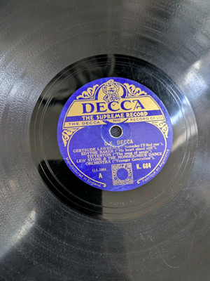 ''O.K. Decca''! Lew Stone/Rudy Starita/ Gonella/Bowlly & More 12'' 78rpm Record VG+