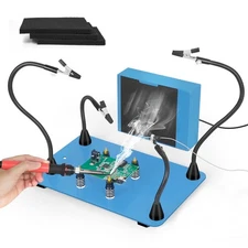 Magnetic Helping Hands Soldering Third Hand with Solder Fume Extractor,Flexib...