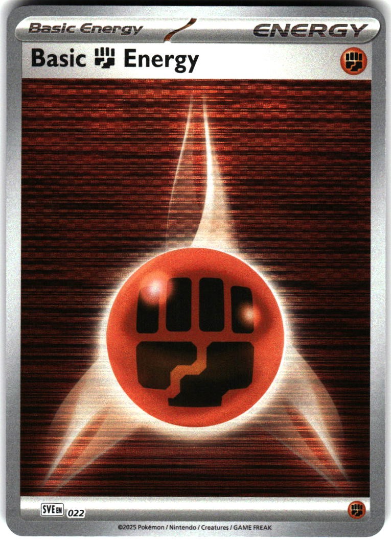SVE: Scarlet & Violet Energies #014 Basic Fighting Energy (Cracked Ice Holo)