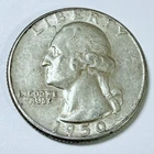 1950 Washington Quarter - 90% Silver - Circulated Coin #4974