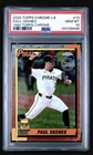 2025 Topps Chrome Logofractor Paul Skenes 1990 Topps PSA 10 Pirates Rookie Cup
