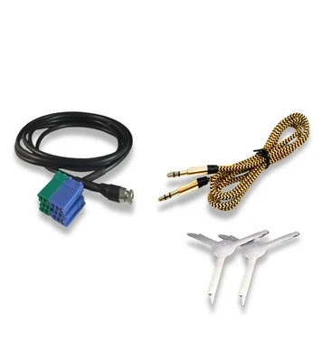 1NEISMARTECH CAVO AUX JACK FEMMINA PER FIAT BRAVO DAL 2007 + KIT SMONTAGGIO + CAVO BESYNC