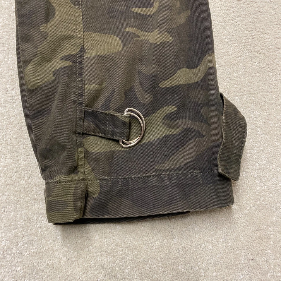 Pantalón cargo Essentiel Amberes para mujer Reino Unido 12 verde camuflaje UE 40 Tom Jerry Foto 2 de 4