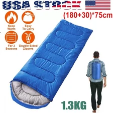 4 Season Single Sleeping Bag - Premium Waterproof Camping Hiking Envelope Bags