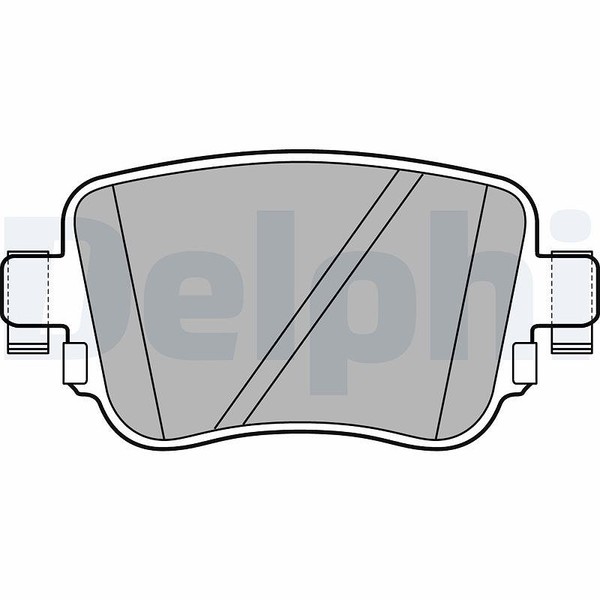 Delphi Bremsbelagsatz, Scheibenbremse Hinterachse U.A. FüR Audi, Seat, Skoda, VW-image