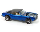Hot Wheels Red Line 1967 Original Redline Custom Camaro Blue Body White Interior