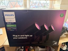 Philips Hue Lily Outdoor Spotlight - 3 Pack Base Kit. Brand New