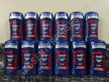 12 Suave Men ENERGIZING SPORT Bergamot  Wood Men's Solid Stick Deodorant 1.4oz.