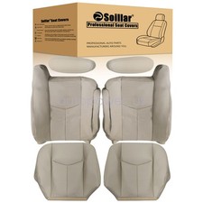 Fits 2003-2006 Cadillac Escalade Front Leather Seat Cover Armrest Cover Tan