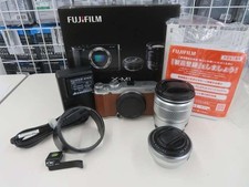 Fujifilm X-M1 Mirrorless Camera Kit 2 Lenses 16.3MP APS-C CMOS Used
