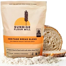 Heritage Organic Bread Flour Blend - 5 lbs | Organic Unbleached Bread Flour E…