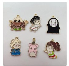 new 60pcs cartoon anime cute Metal Charms DIY necklace Jewelry Making Pendants