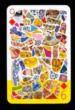 Transformation playing card Christian Lacroix 9 of Diamonds Q70b