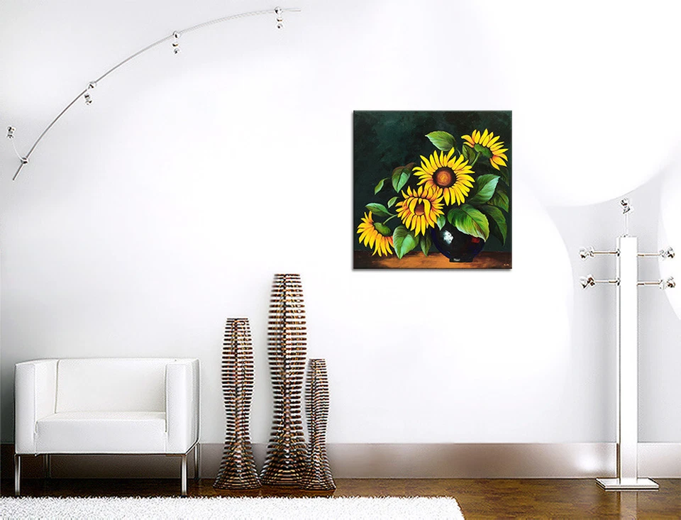 NOVAARTE Acryl Bild Gemälde Abstrakt Malerei Kunst Modern Blumen ORIGINAL UNIKAT - Bild 3 von 4