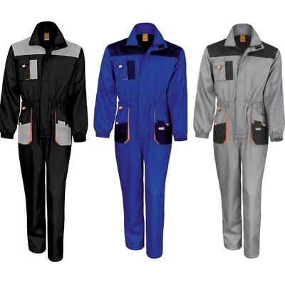 RESULT WORK-GUARD Tuta uomo abbigliamento da lavoro idrorepellente antivento taglie forti taglia XS-5XL